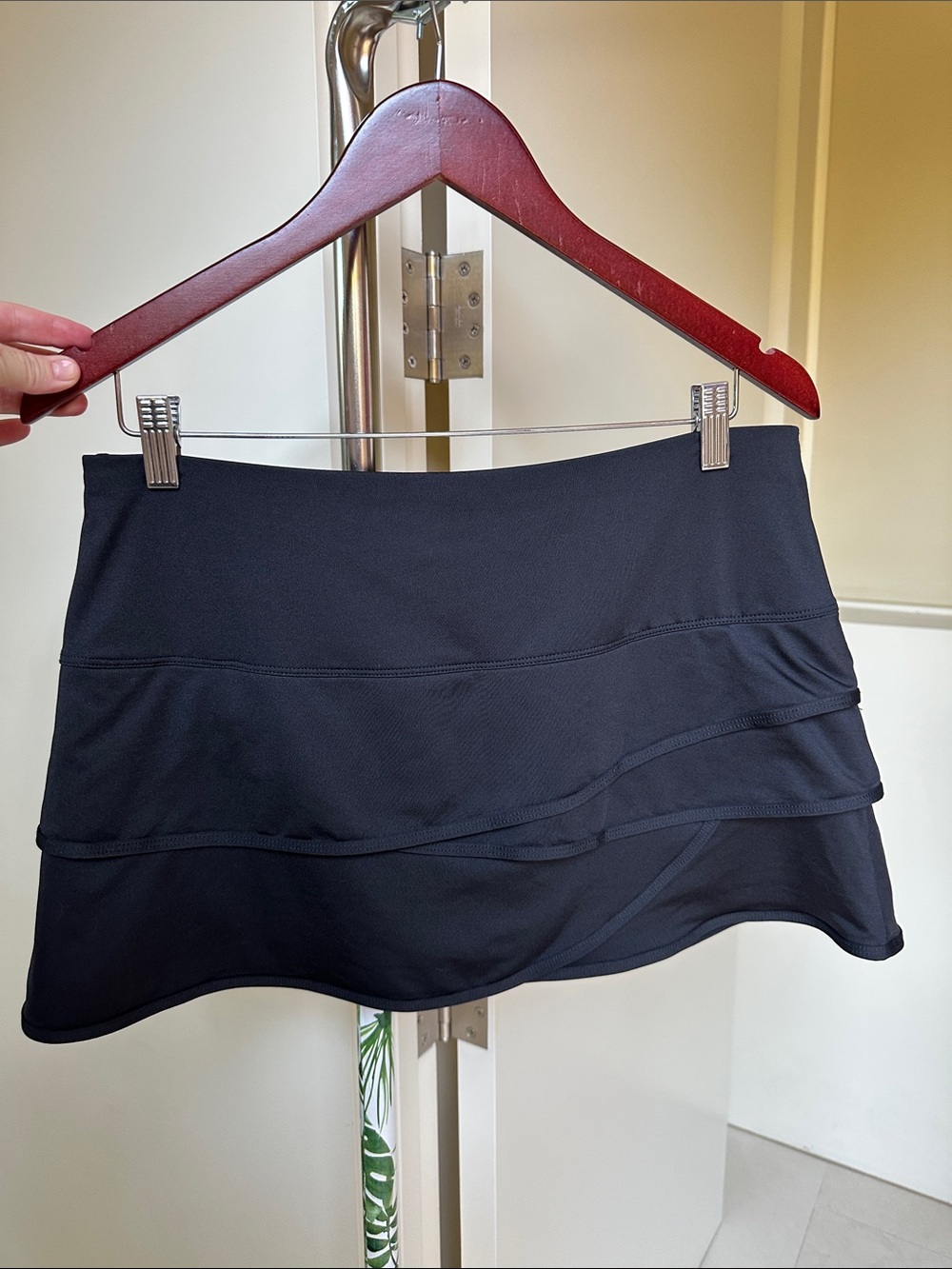 Lucky in Love Black Layered Active Mini Skirt